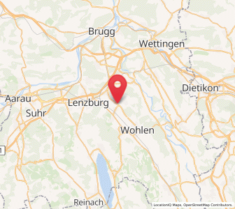 Map of Dottikon, Aargau