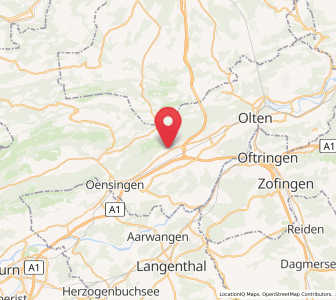 Map of Egerkingen, Solothurn