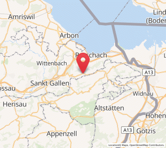 Map of Eggersriet, Saint Gallen