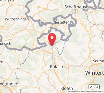 Map of Eglisau, Zurich