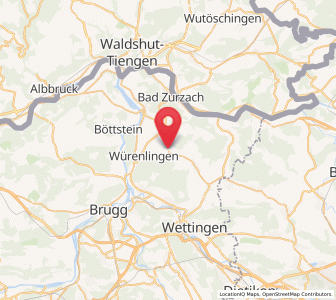 Map of Endingen AG, Aargau