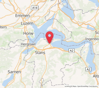 Map of Ennetbürgen, Nidwalden