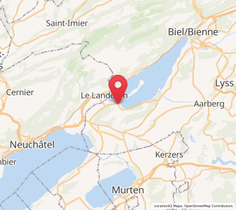 Map of Erlach BE, Bern