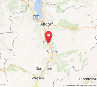 Map of Erstfeld, Uri