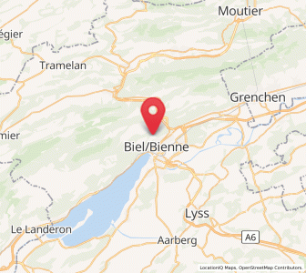 Map of Leubringen, Bern