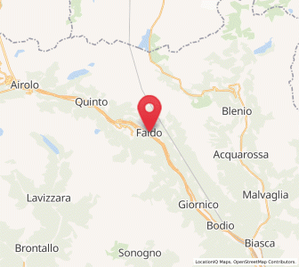Map of Faido, Ticino