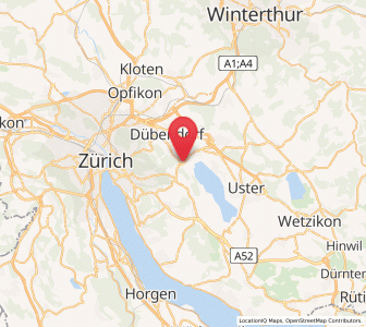 Map of Fällanden, Zurich