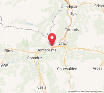 Map of Felsberg GR, Grisons