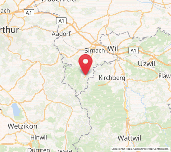 Map of Fischingen TG, Thurgau