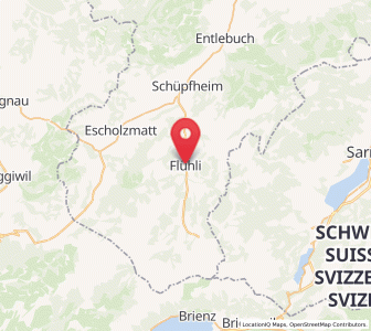 Map of Flühli LU, Lucerne