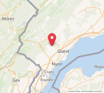 Map of Genolier, Vaud