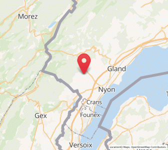 Map of Gingins, Vaud