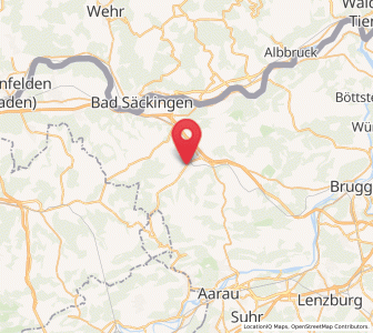 Map of Gipf-Oberfrick, Aargau