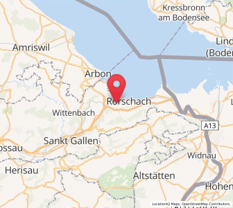 Map of Goldach SG, Saint Gallen