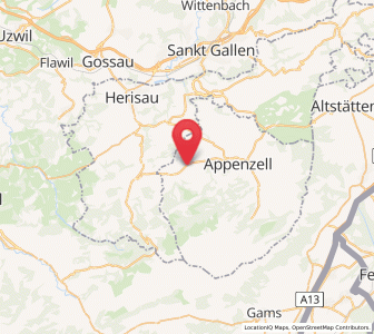 Map of Gonten, Appenzell Innerrhoden
