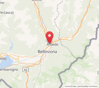 Map of Gorduno, Ticino
