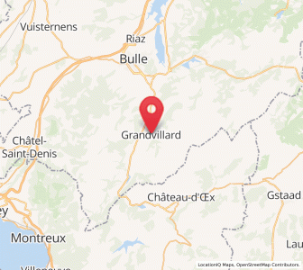 Map of Grandvillard, Fribourg