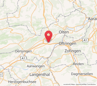 Map of Gunzgen, Solothurn