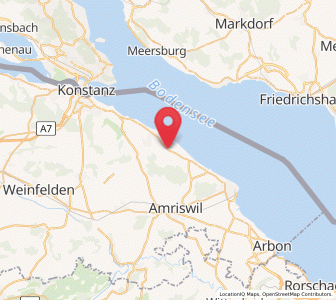 Map of Güttingen, Thurgau