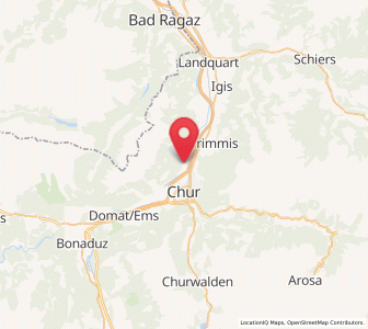 Map of Haldenstein, Grisons