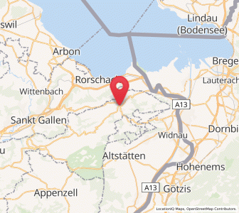 Map of Heiden AR, Appenzell Ausserrhoden