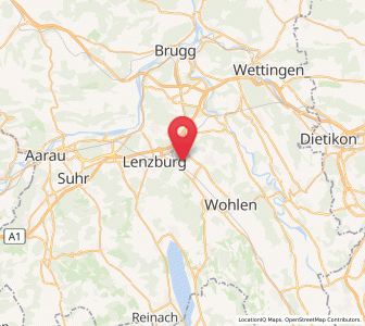 Map of Hendschiken, Aargau