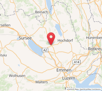 Map of Hildisrieden, Lucerne