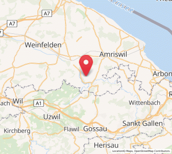 Map of Hohentannen, Thurgau