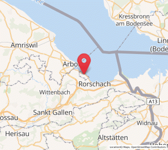 Map of Horn TG, Thurgau