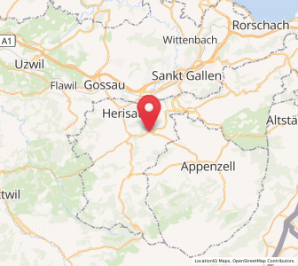 Map of Hundwil, Appenzell Ausserrhoden