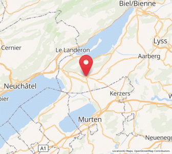 Map of Ins BE, Bern