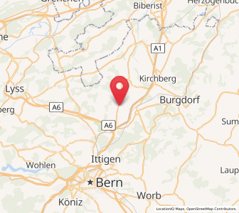 Map of Jegenstorf, Bern