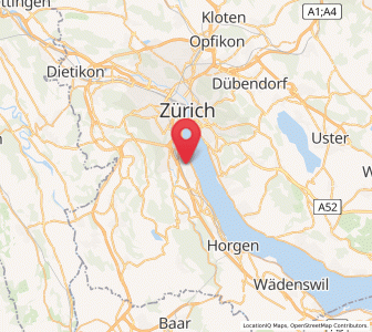 Karte von Kilchberg / Bächler-Stocken, Zürich