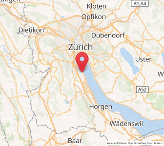 Map of Kilchberg ZH, Zurich