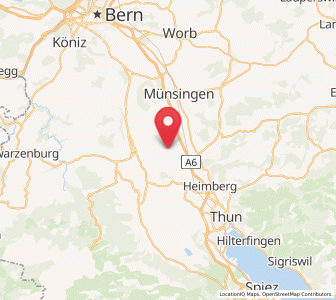 Map of Kirchdorf BE, Bern