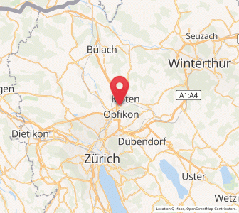 Karte von Kloten / Balsberg, Zürich