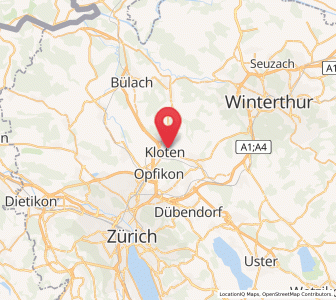 Map of Kloten / Geissberg, Zurich