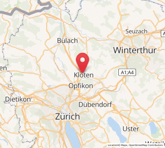 Karte von Kloten / Horainli, Zürich