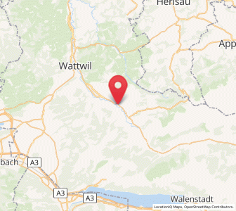 Map of Krummenau, Saint Gallen