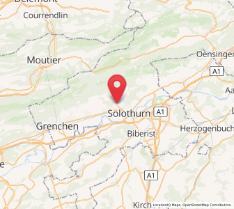 Map of Langendorf SO, Solothurn