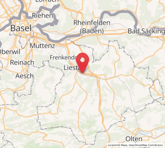 Map of Lausen BL, Basel-Landschaft