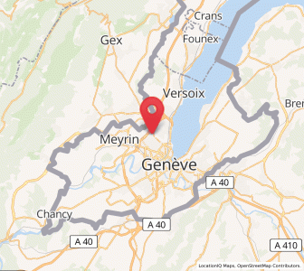 Map of Le Grand-Saconnex, Geneva