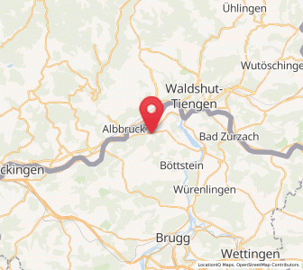 Map of Leibstadt, Aargau