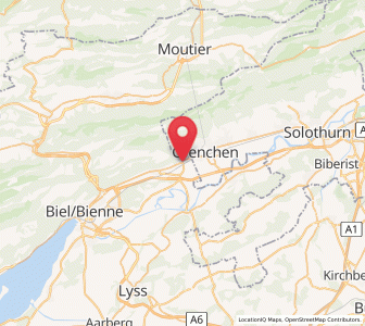 Map of Lengnau BE, Bern