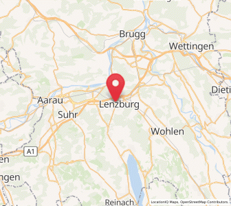 Map of Lenzburg, Aargau