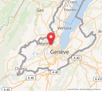 Map of Les Avanchets, Geneva