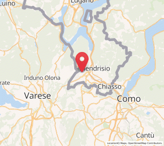 Map of Ligornetto, Ticino