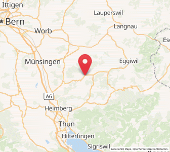 Map of Linden BE, Bern