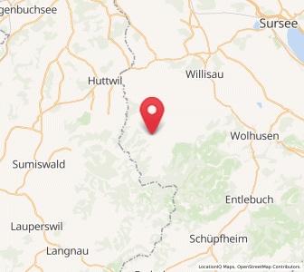 Map of Luthern, Lucerne