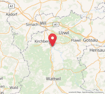 Map of Lütisburg-Dorf, Saint Gallen